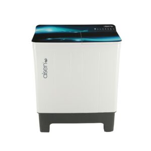 SAWM 8.5 Kg Toughened Glass Top Steel Tub (Green) A85SMT821